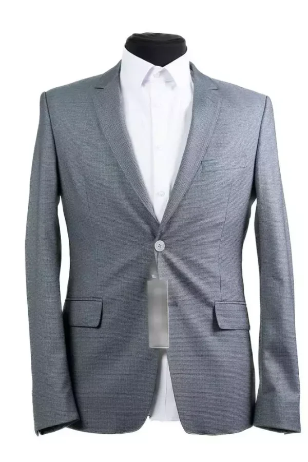 Піджак чоловічий сірий однотонний