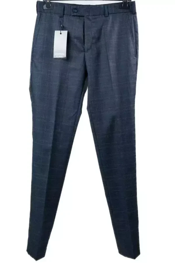 Штани чоловічі сині в клітинку