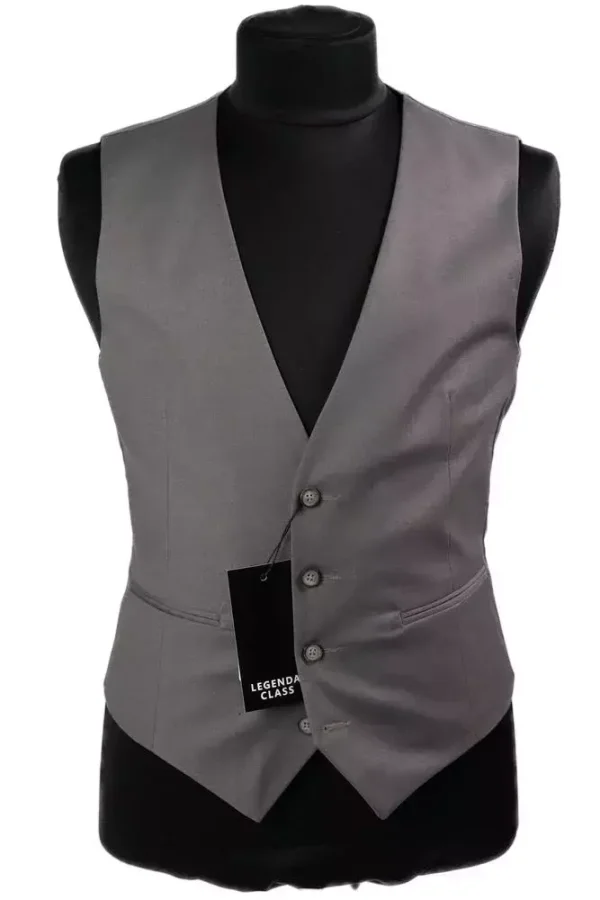 Жилетка чоловіча коричнева однотонна