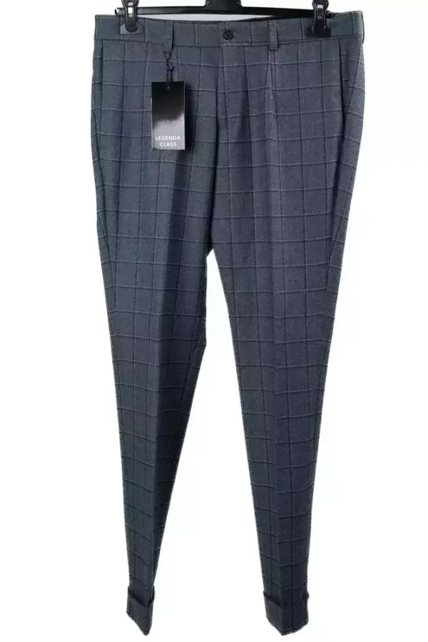 Штани чоловічі сірі в клітинку