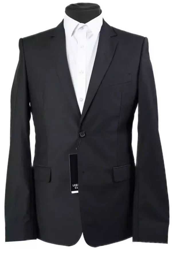 Піджак чоловічий чорний однотонний