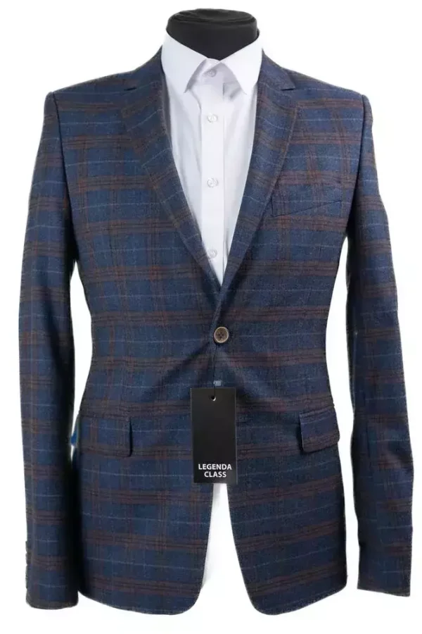 Піджак чоловічий синій-фіолетовий