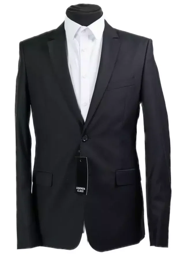 Піджак чоловічий чорний однотонний