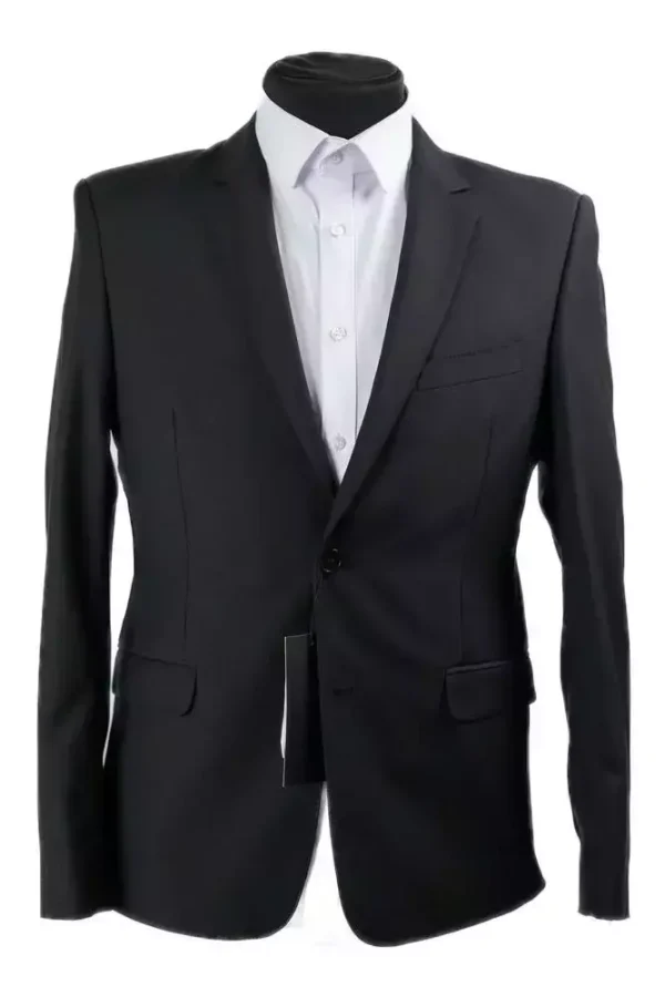Піджак чоловічий чорний однотонний
