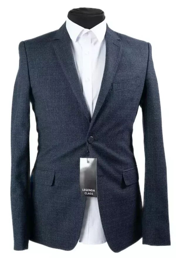 Піджак чоловічий сірий в клітинку