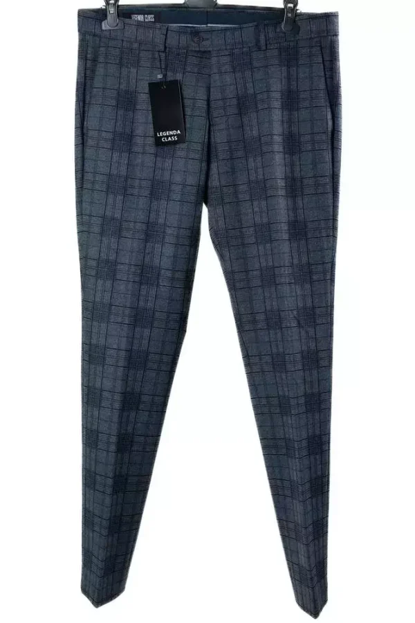 Штани чоловічі сірі в клітинку