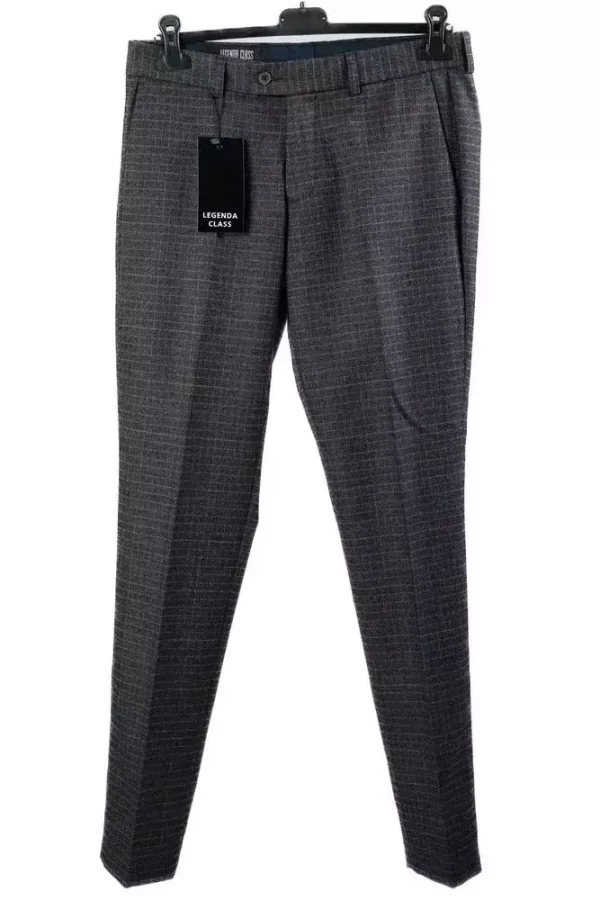 Штани чоловічі коричневі в клітинку