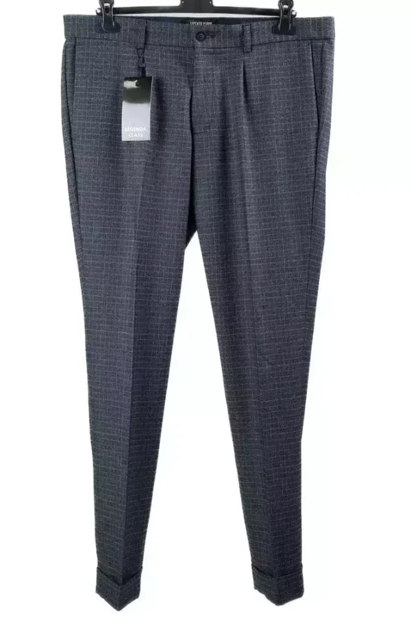 Штани чоловічі сірі в клітинку