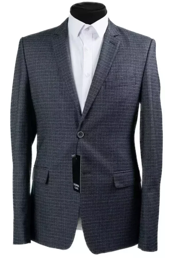 Піджак чоловічий сірий в клітинку