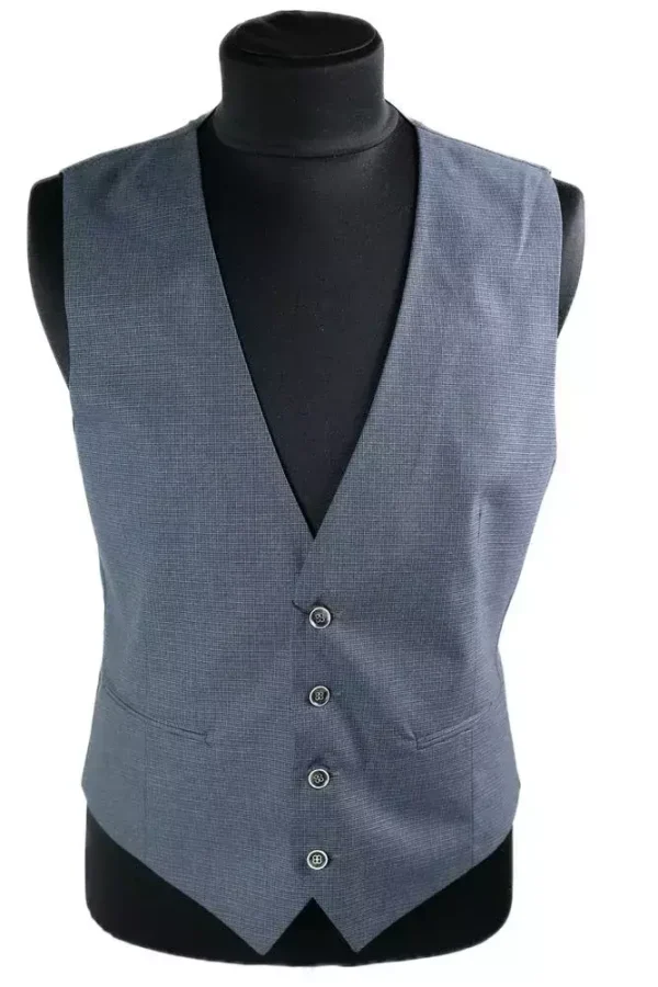 Жилетка чоловіча сіра однотонна