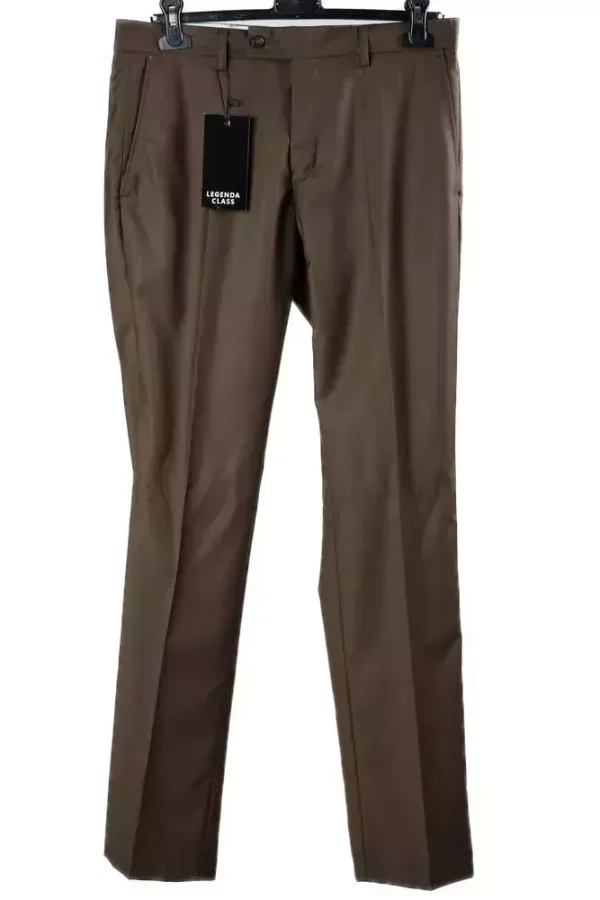 Штани чоловічі коричневі однотонні