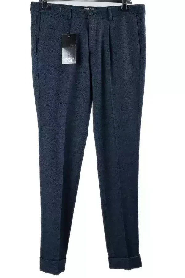 Штани чоловічі сині однотонні