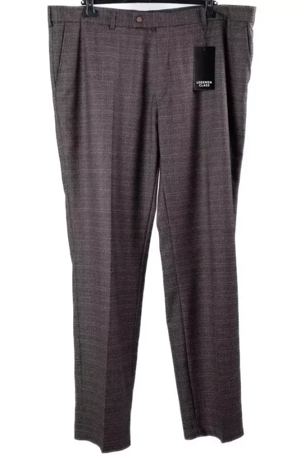 Штани чоловічі коричневі в клітинку