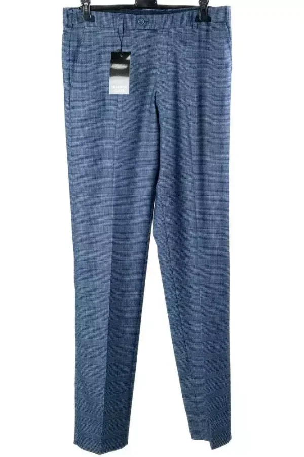 Штани чоловічі сині в клітинку