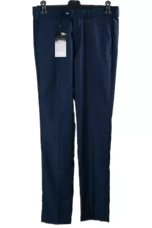 Штани чоловічі сині однотонні