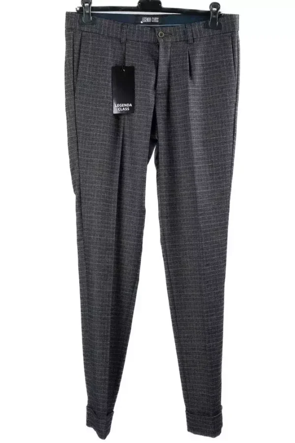 Штани чоловічі коричневі в клітинку