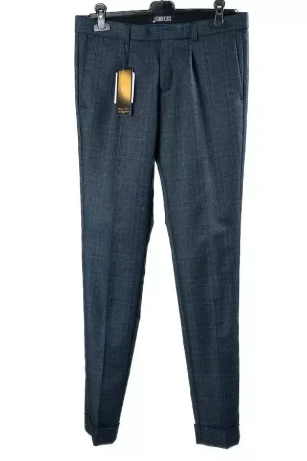 Штани чоловічі сірі в клітинку