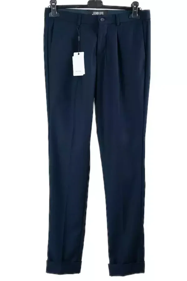 Штани чоловічі сині однотонні