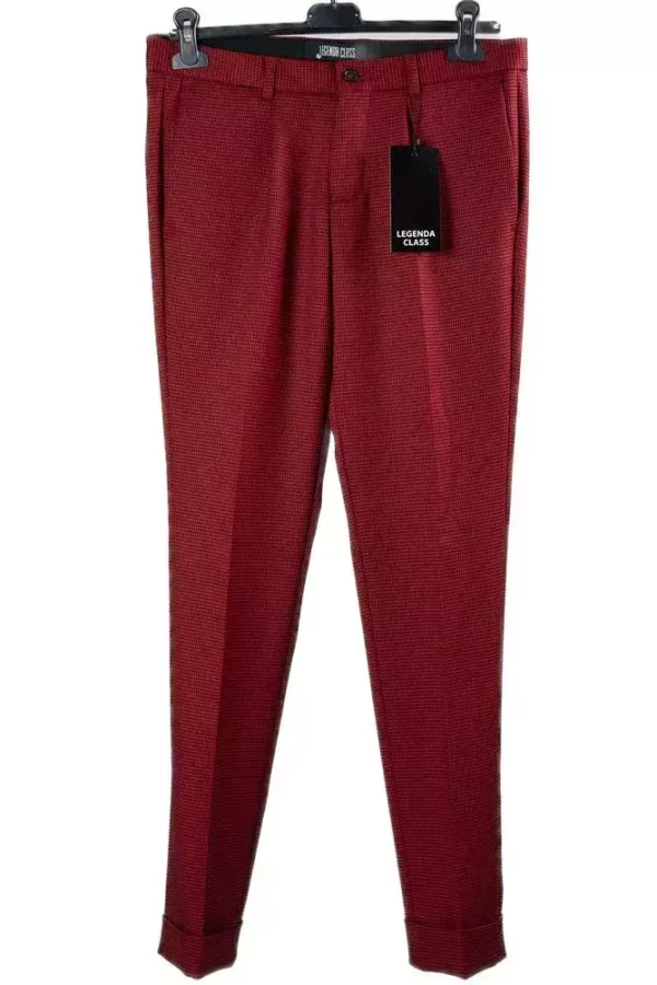 Штани чоловічі червоні з візерунком кашка