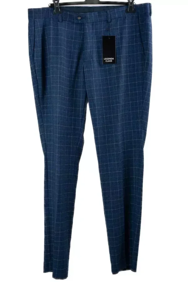 Штани чоловічі сині в клітинку