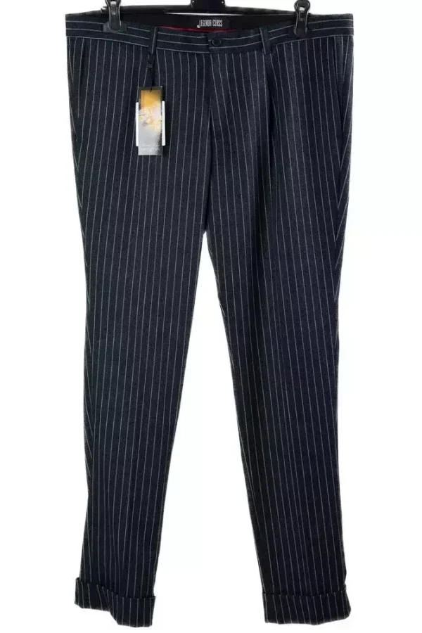 Штани чоловічі чорні у смужку
