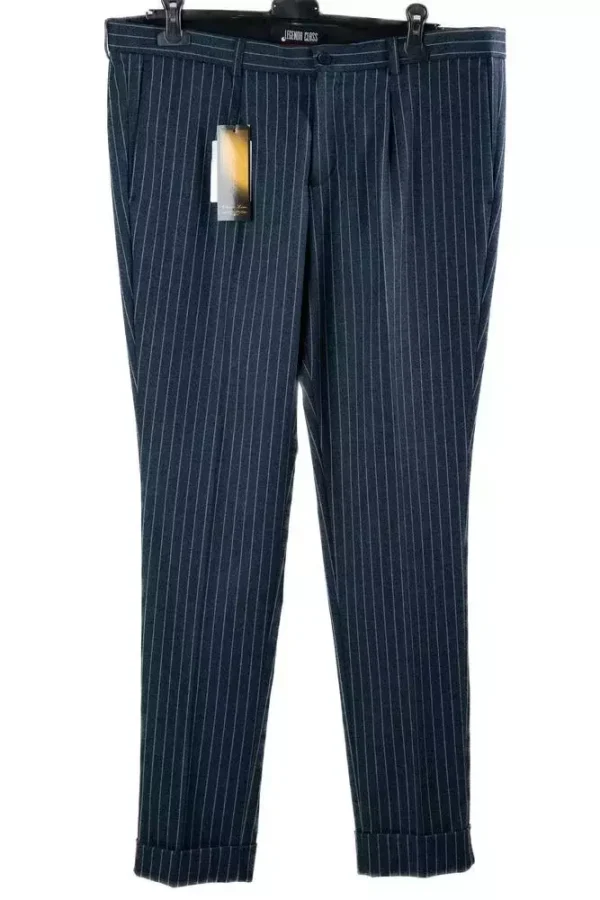 Штани чоловічі сині у смужку