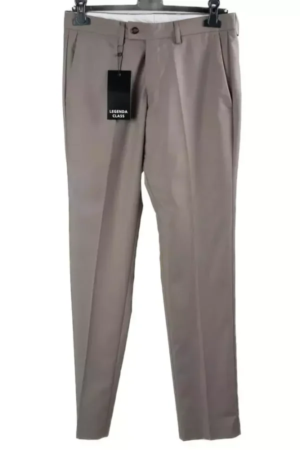 Штани чоловічі бежеві однотонні