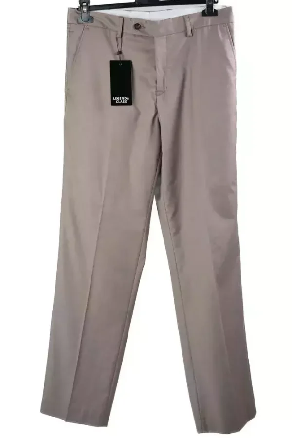 Штани чоловічі бежеві однотонні