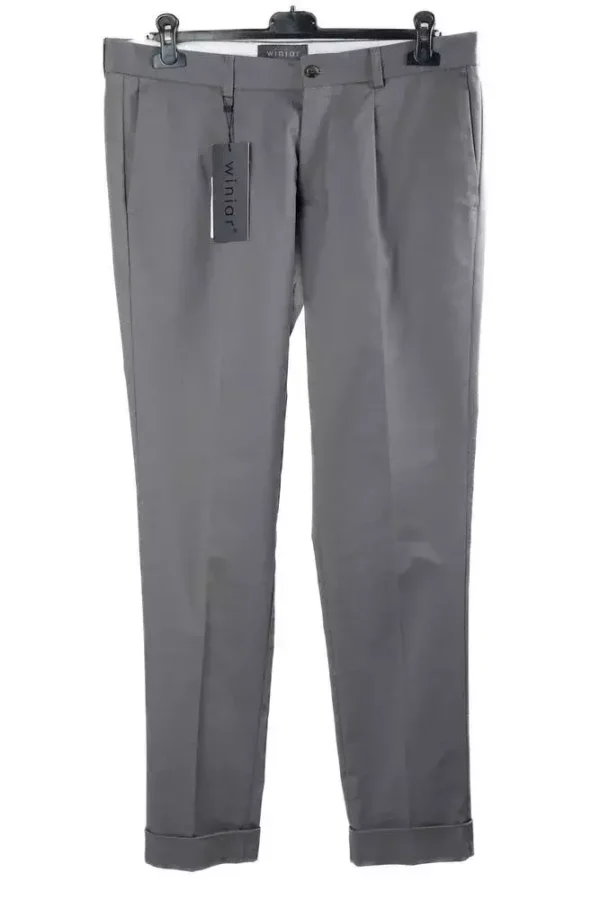 Штани чоловічі сірі однотонні з вовни