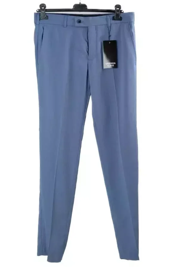 Штани чоловічі блакитні однотонні