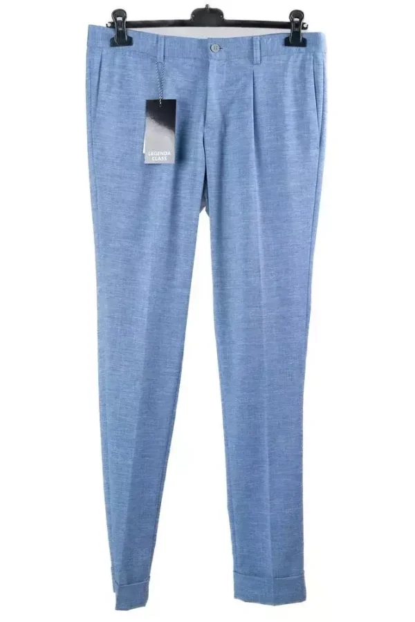 Штани чоловічі блакитні однотонні