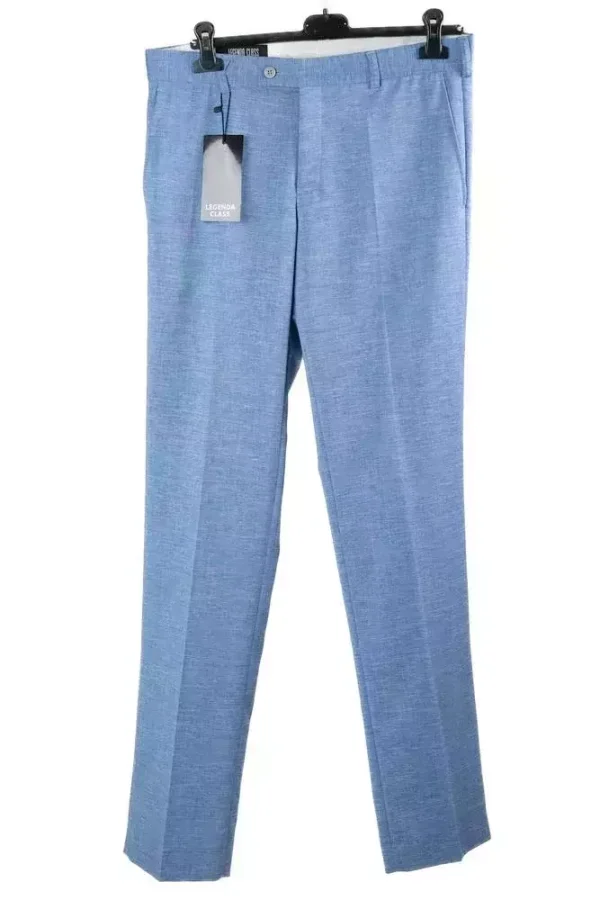 Штани чоловічі блакитні однотонні