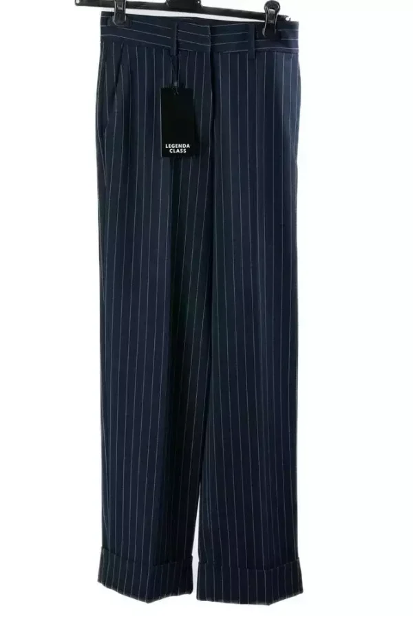 Штани жіночі сині у смужку