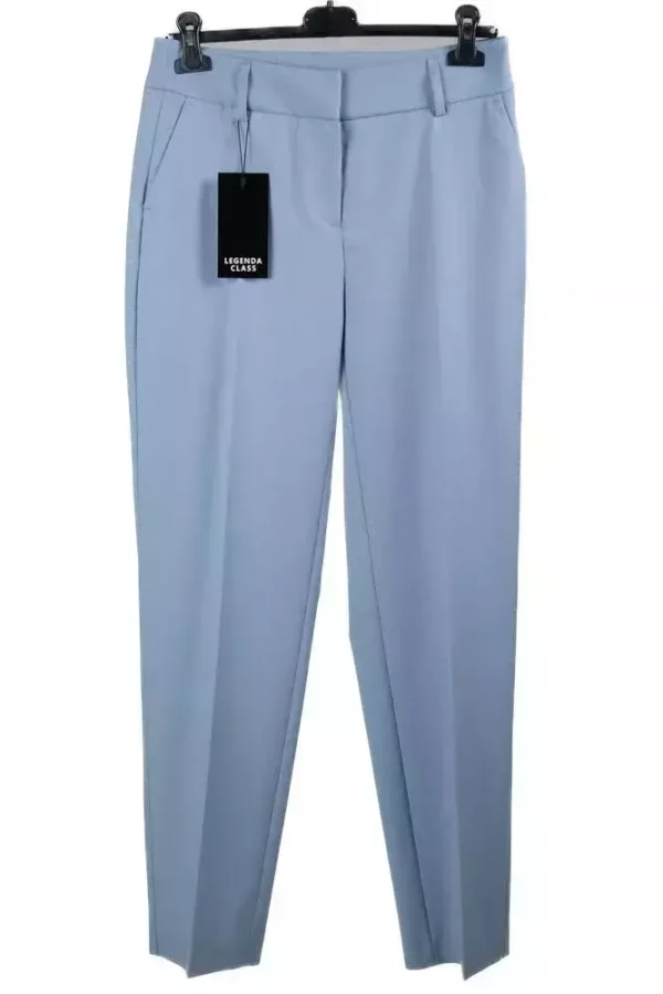 Штани жіночі блакитні однотонні