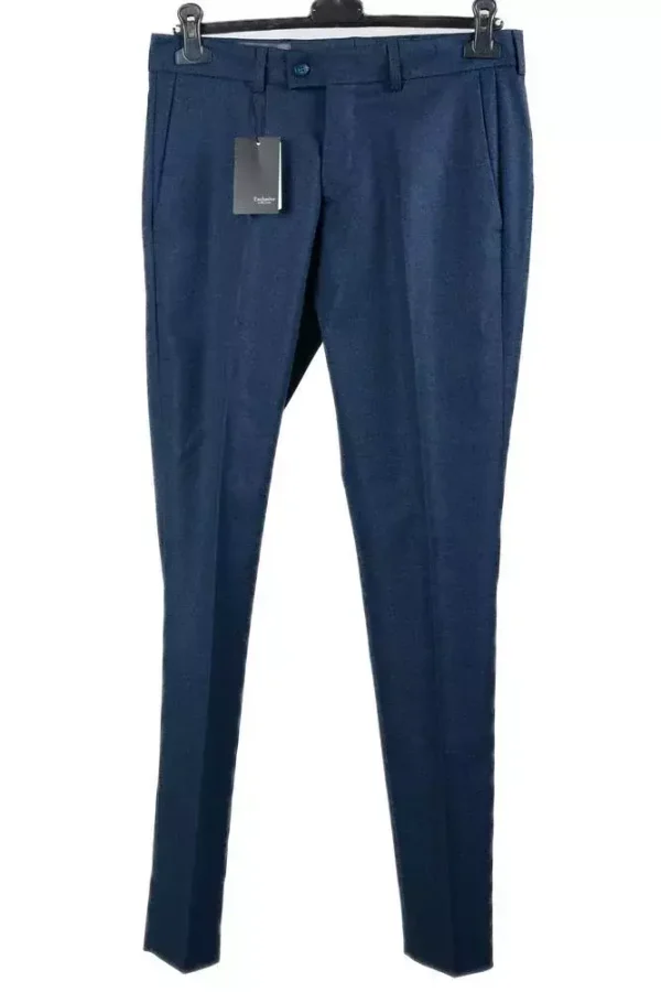 Штани чоловічі сині однотонні