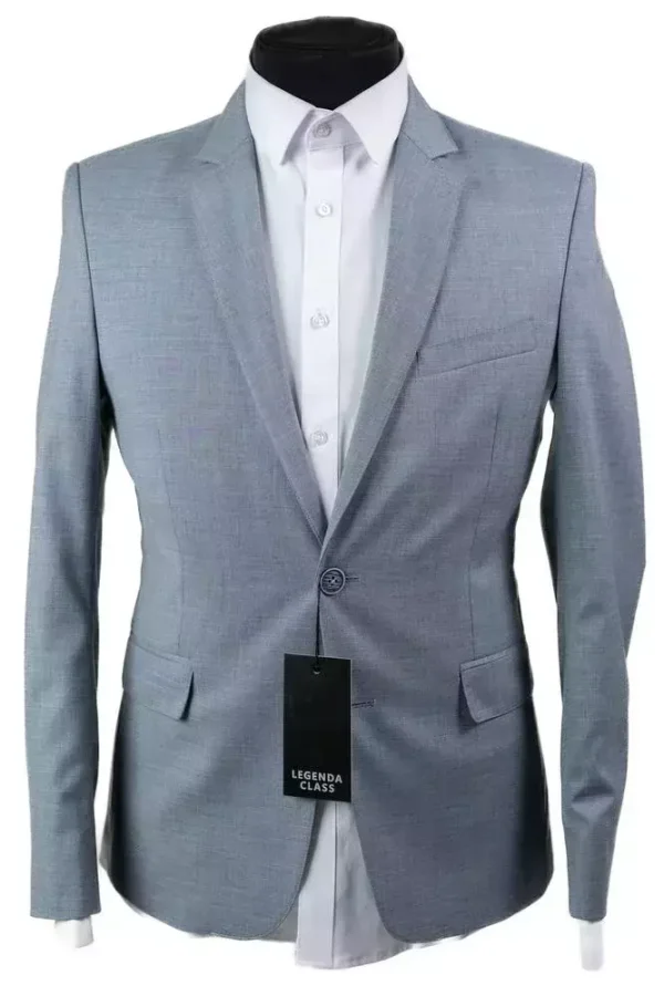 Піджак чоловічий сірий однотонний