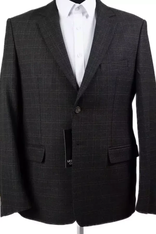 Піджак чоловічий коричневий в клітинку