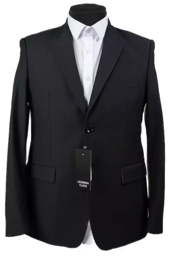 Піджак чоловічий чорний однотонний