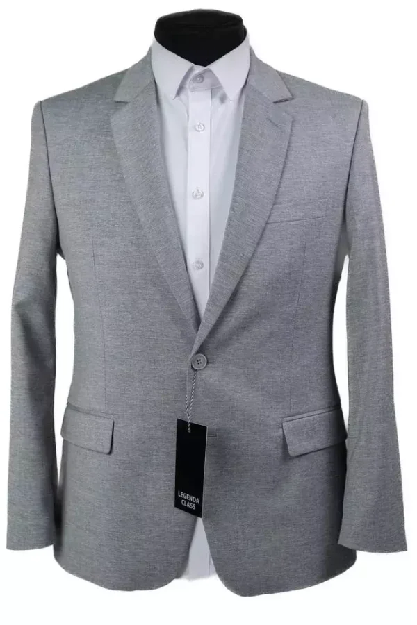 Піджак чоловічий сірий однотонний