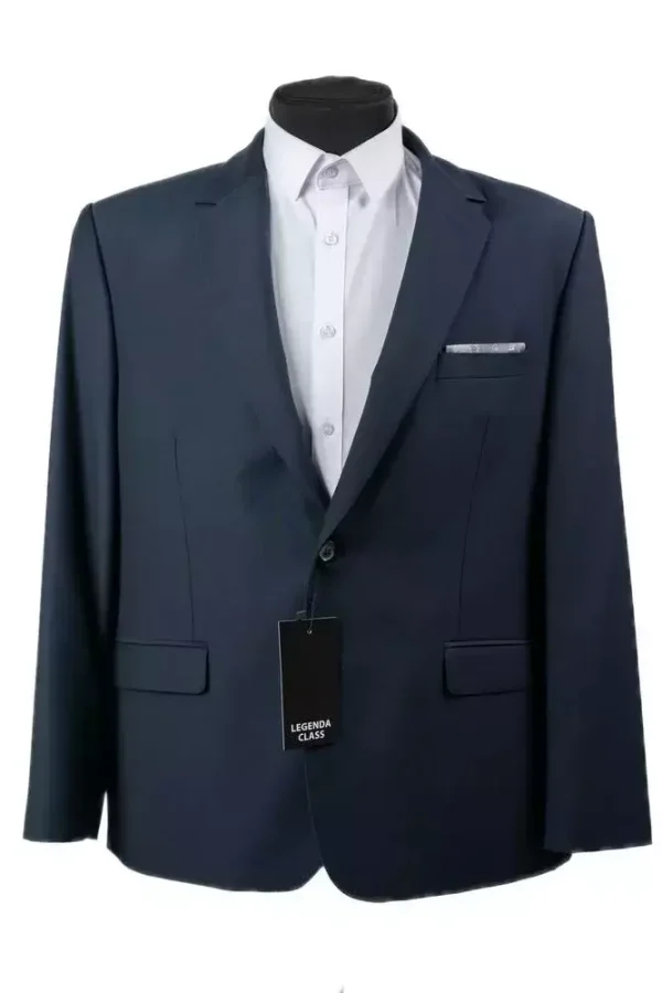 Піджак чоловічий синій однотонний