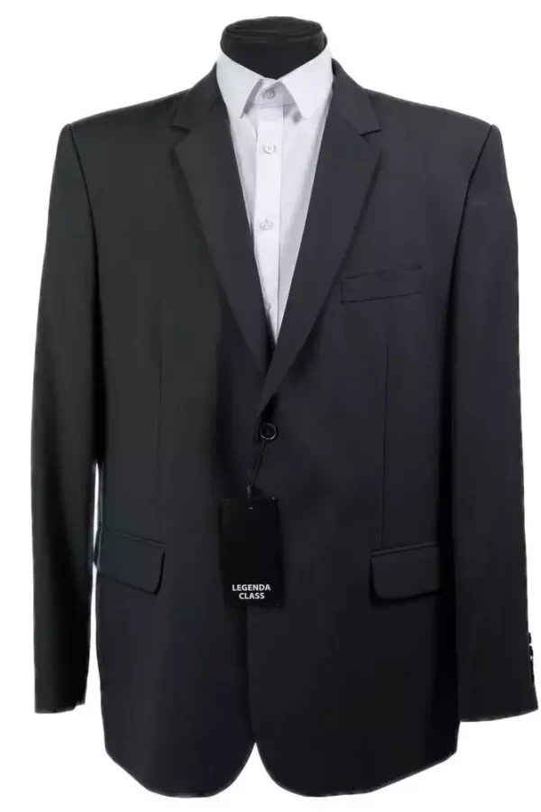 Піджак чоловічий чорний однотонний