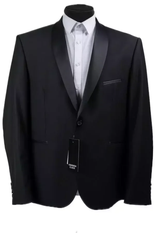 Піджак чоловічий чорний однотонний