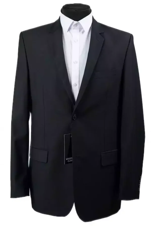 Піджак чоловічий чорний однотонний