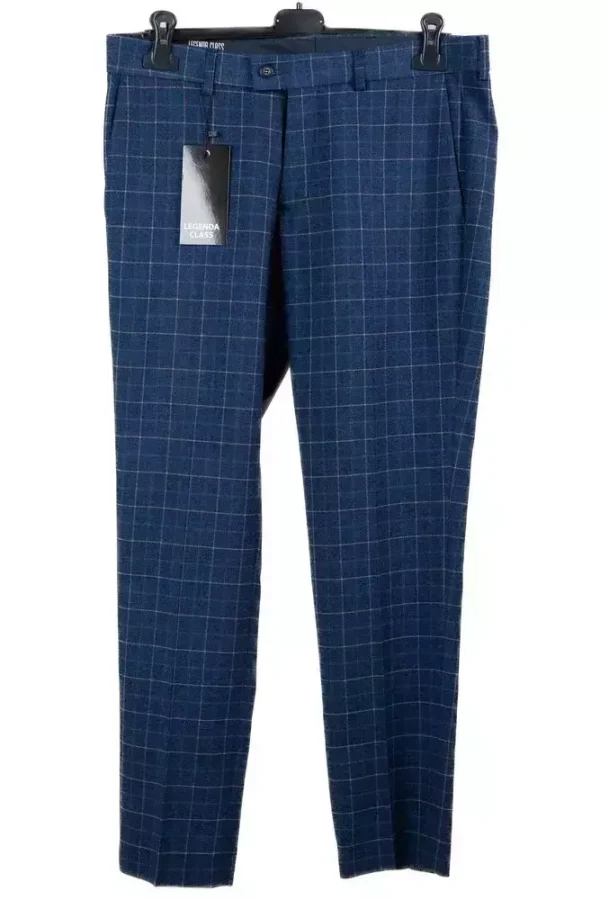 Штани чоловічі сині в клітинку