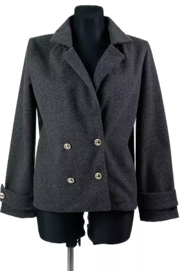 Куртка жіноча сіра однотонна