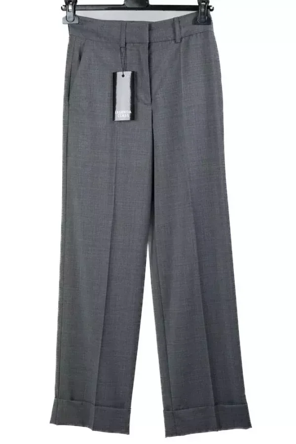 Штани жіночі сірі однотонні