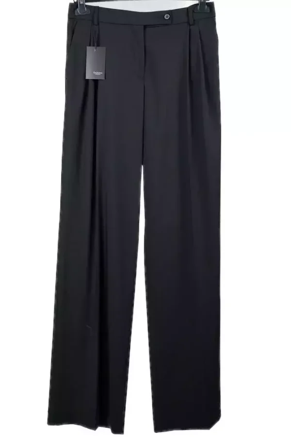 Штани жіночі чорні однотонні