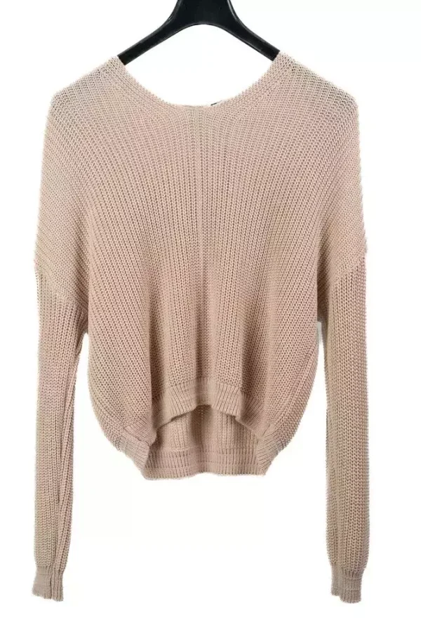 Джемпер жіночий бежевий з орнаментом