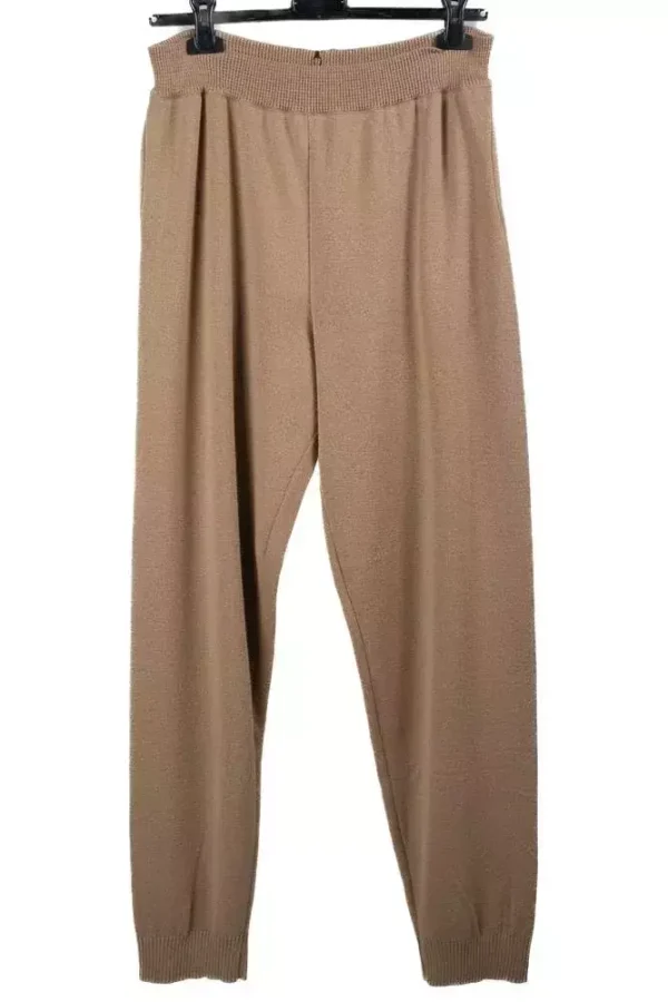 Штани жіночі бежеві однотонні