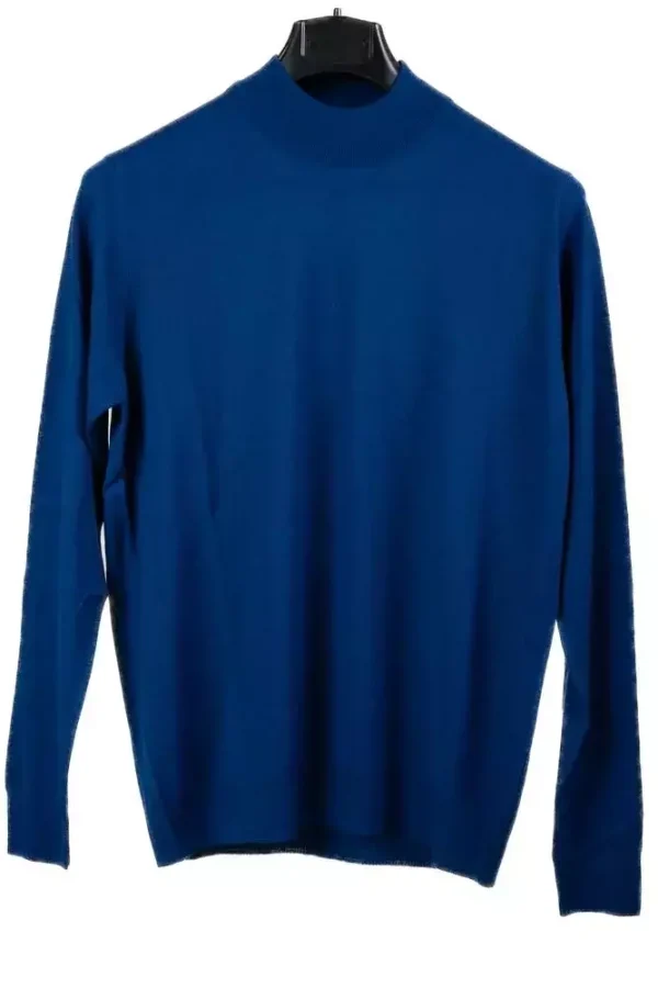 Гольф чоловічий синій однотонний